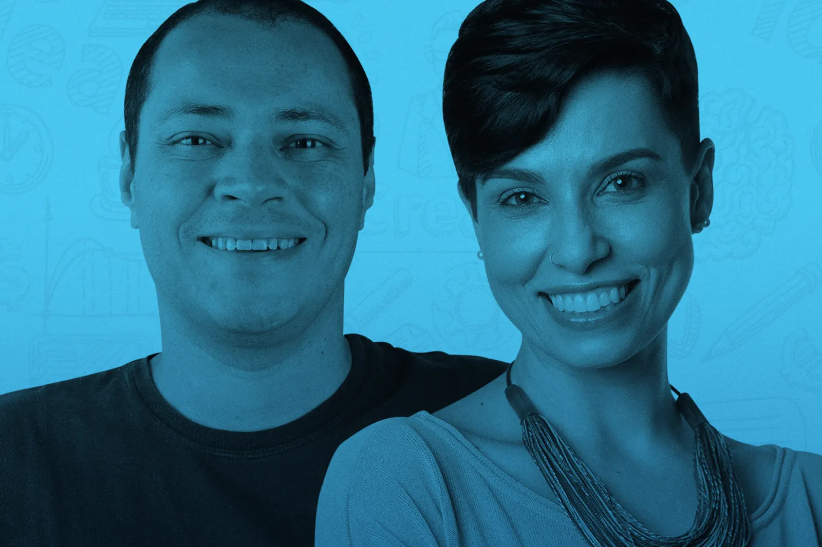 André Cintra e Rafa Ferraz, apresentadores do podcast