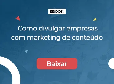 Capa do e-book Como divulgar empresas com Marketing de Conteúdo