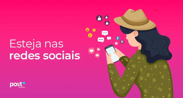 Esteja nas redes sociais