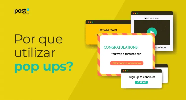 Por que utilizar pop ups?