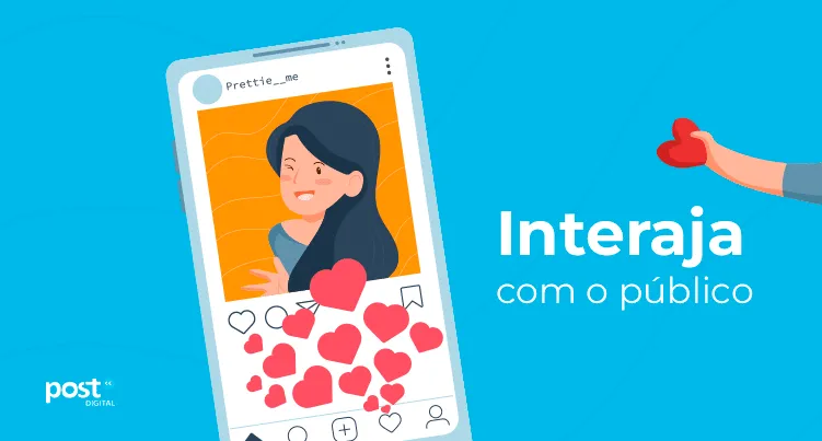 Interaja com o público