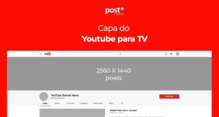 Capa do Youtube para TV